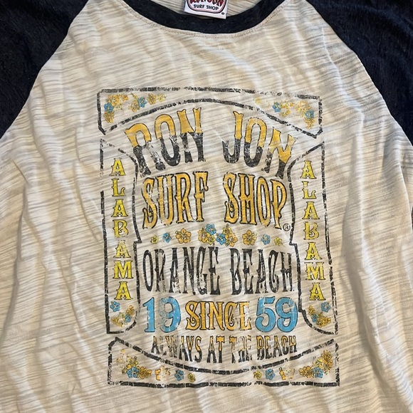 3/4 Sleeve Ron Jon Surf Shop Tee-OB Alabama! - Picture 2 of 3